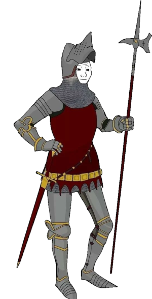 14th Century Full Body Knight Wojak
