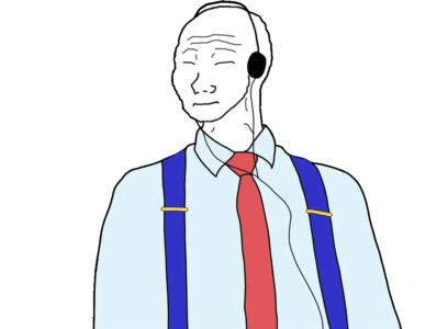 1980s Businessman Music Wojak