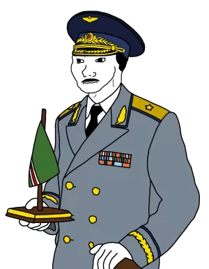 Chechyna Leader Dzhokhar Dudayev Wojak