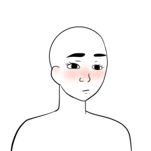 Alt Girl Blush Wojak Template