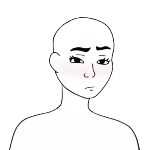 Alt Girl Wojak White Template