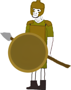 Ancient Soldier Full Body Wojak