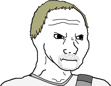 Angry Blonde Man Wojak