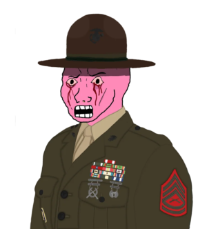 Angry Drill Instructor Rage Wojak