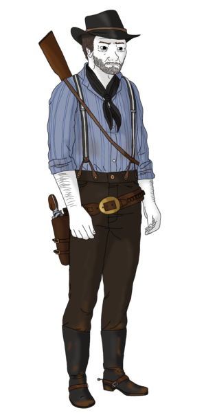 Arthur Morgan Red Dead Full Body Wojak