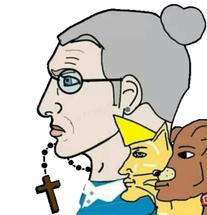 Based Christian Grandma Chad Wojak