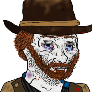 Beat Up Arthur Cowboy Wojak