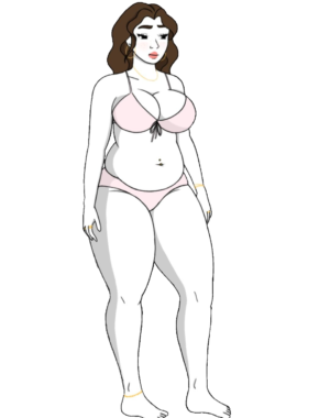 Bikini Alt Girl Full Body Wojak