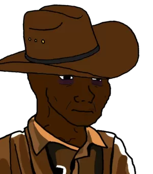 Black Cowboy Wojak