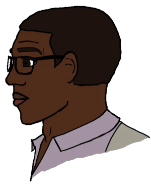 Black Man Glasses Chad