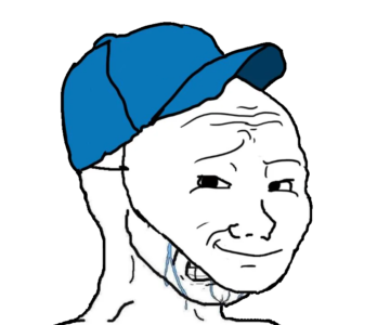 Blue Hat Mask Crying Wojak