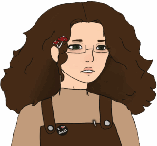 Brown Overalls Glasses Alt Girl Wojak