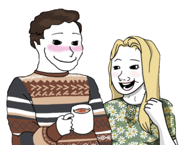 Cozy Coomer And Happy Trad Wife