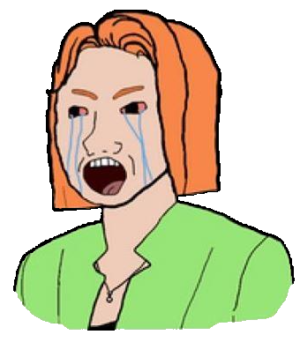 Crying Red Head Female Wojak