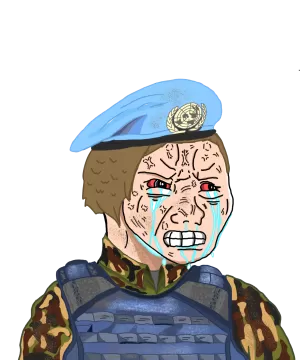 Crying United Nations Military Wojak