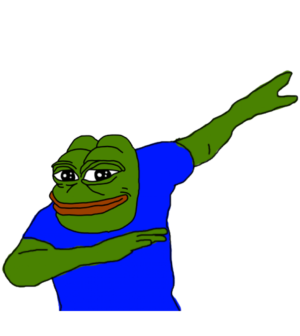 Dabbing Pepe