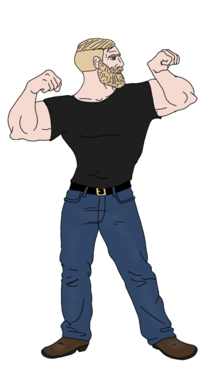 Flexing Full Body Chad