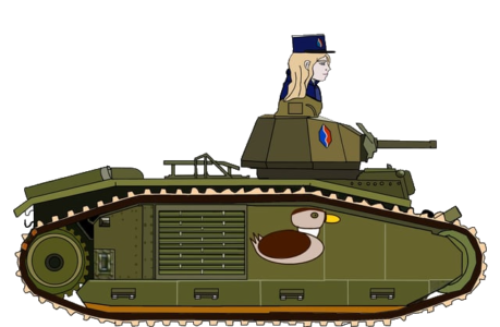 France Girl Panzer Tank Wojak