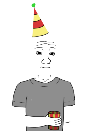 Front Facing Party Hat Wojak