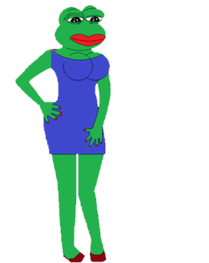 Full Body Blue Dress Pepe