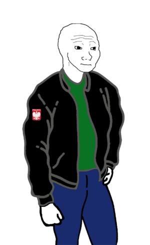 Full Body Polish Nationalist Wojak