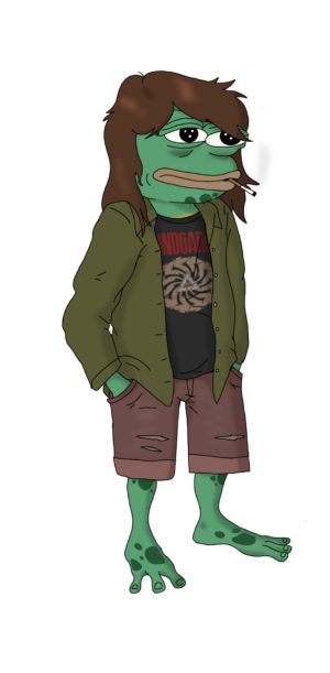 Grunge Pepe Full Body