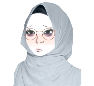 Hijab Glasses Alt Girl Wojak