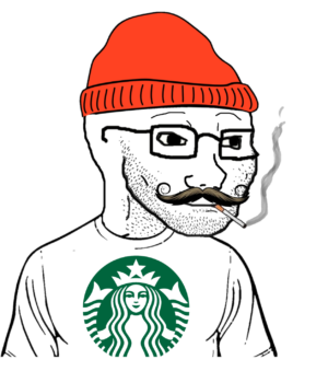 Hipster Mustache Wojak