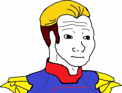 Homelander Superhero Wojak