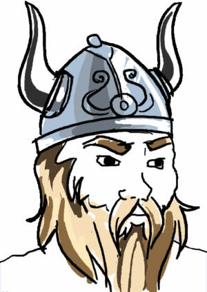 Horned Helmet Viking Wojak