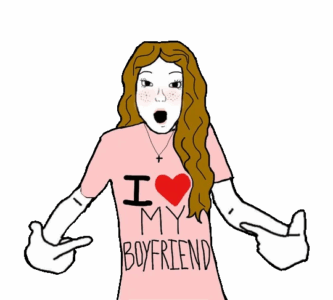 I Love My Boyfriend Female Wojak