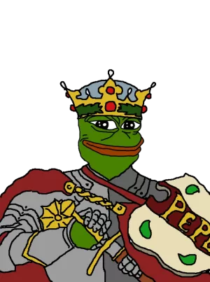 King Drawing Sword Pepe