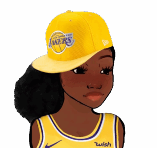 Lakers Fan Black Alt Girl Wojak
