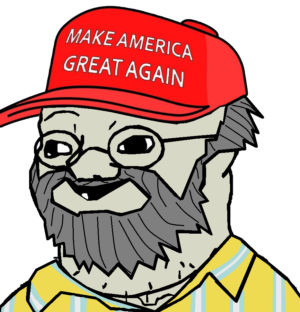 Maga Brainlet Boomer Wojak