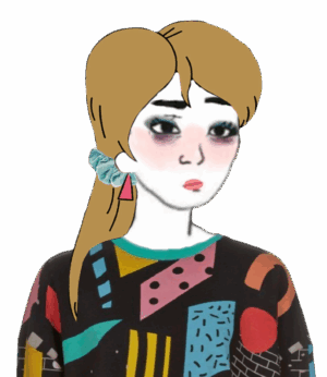 Memphis Design 80s Female Wojak