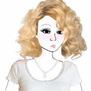 Messy Blonde Hair Alt Girl Wojak