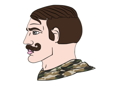 Military Mustache Chad