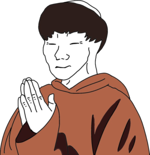 Monk Praying Wojak