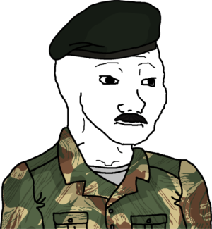 Mustace Beret Military Wojak