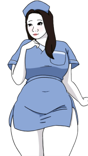 Nurse Tradwife Full Body Wojak