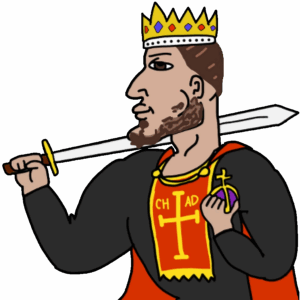 Original Chad Medieval King Wojak
