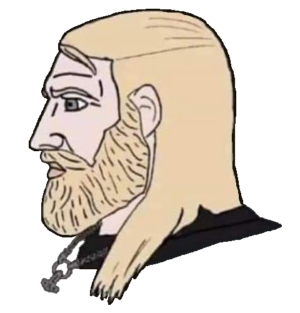 Pagan Blonde Long Hair Chad