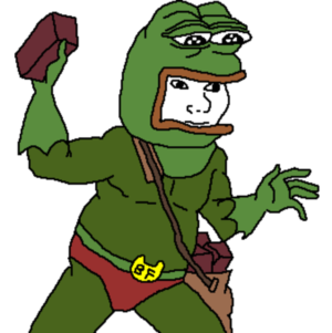 Pepe Costume Brick Wojak