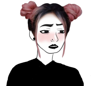 Pink And Black Hairstyle Alt Girl Wojak