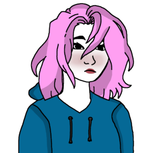 Pink Hair Doomer Girl Wojak