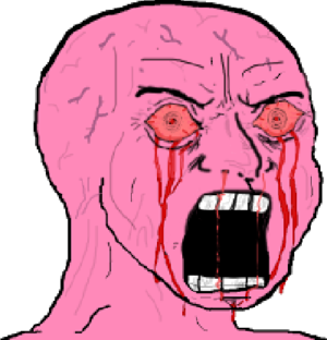 Pink Rage Wojak