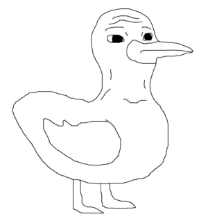 Poorly Drawn Duck Wojak