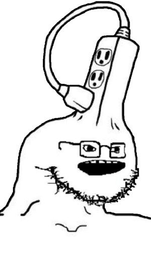 Power Strip Brainlet Wojak