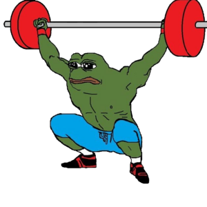 Powerlifter Red Plates Pepe