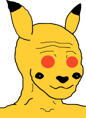 Psycho Pikachu Wojak